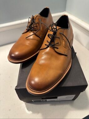 navy blue leather dress shoes Navy Alligator Oxford Shoes For Men main image 1